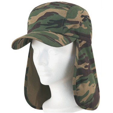 Camo Cap w/ Flap