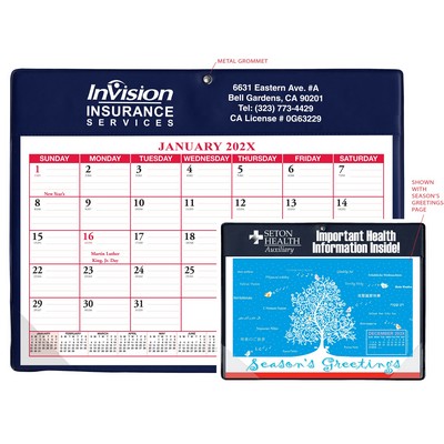 Calendar Doodle Pad With Grommet and Greeting Page (Wall & Desk)