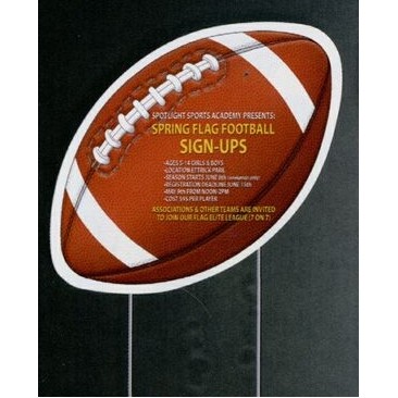 Football Sport Yard Signs