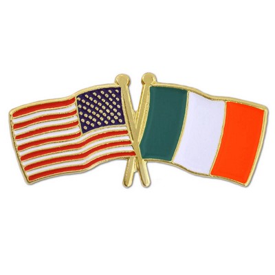 USA & Ireland Flag Pin