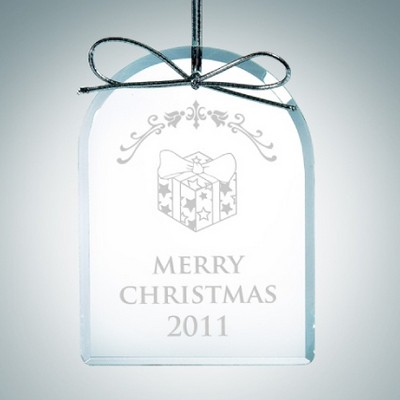 Premium Arch Clear Glass Ornament Award