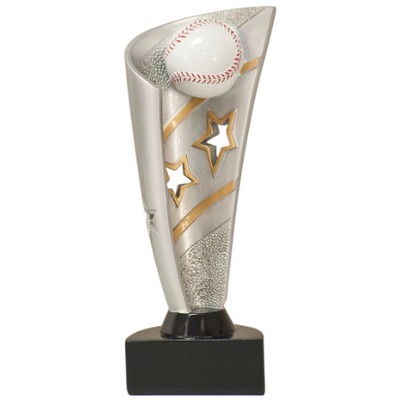 Baseball Banner Resin Award - 8.5" Tall