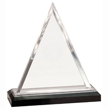 Silver Triangle Impress Acrylic Award (7")