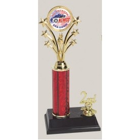 14" Column Insert Trophy w/Trim Figure