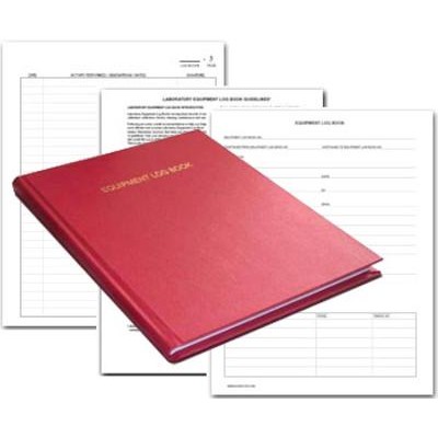 Lab Equipment Log Book - 96 Pages