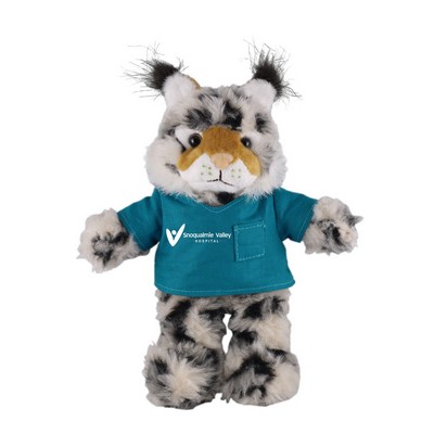 Soft Plush Stuffed Wild Cat (Lynx) in scrub shirt