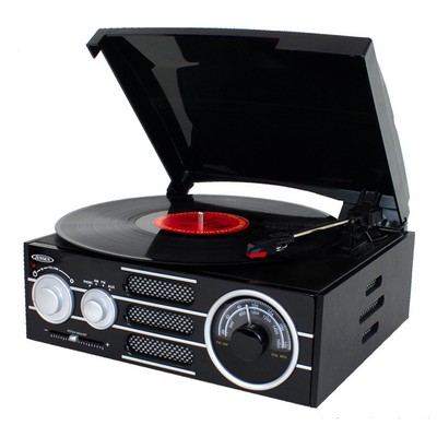 Jensen® 3-Speed Stereo Turntable w/ AM/FM Stereo Radio