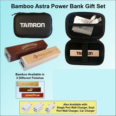 Bamboo Astra Power Bank in Zipper Wallet 2000 mAh