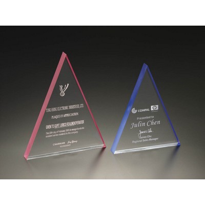 7" Color-Edge Triangle Award-Red