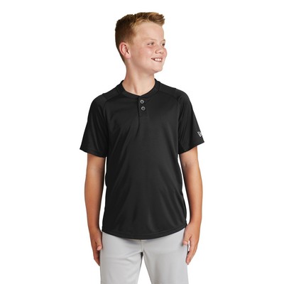 New Era® Youth Diamond Era 2 Button Jersey Shirt