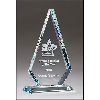 Diamond Series Jade Glass Award w/Prism-Effect Top (5.125"x 8.625")