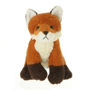 7" Plush Toy Fox Stuffed Animal With Customizable T-Shirt