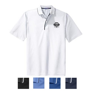 Sport-Tek® Dri-Mesh® Polo with Tipped Collar and Piping