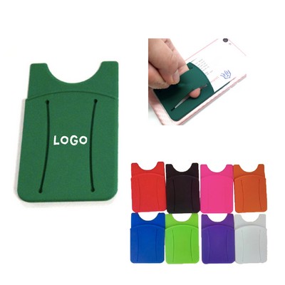 Finger Slot Silicone Phone Wallet