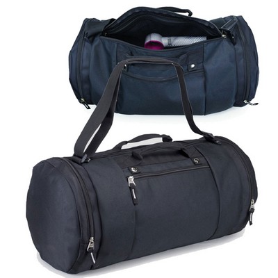 Oblong Poly Roll Duffel Bag