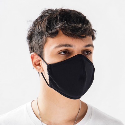 Youth and Adult Adjustable Face Masks with Filter Pocket - Front Seam - In Stock Domestic