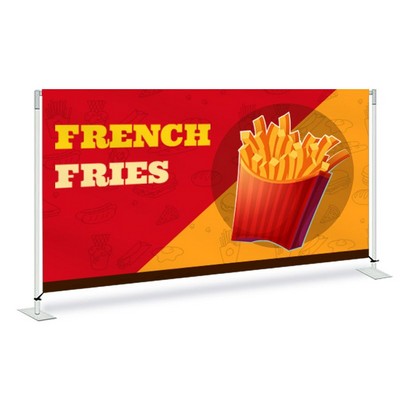 French Fries Pre Printed Fabric Barrier 60" x 36" x 13.5 - Yellow & Red