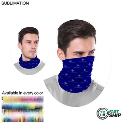 72 Hr Fast Ship - Sublimated Multifunction Tubular Neck Gaiter (In stock)