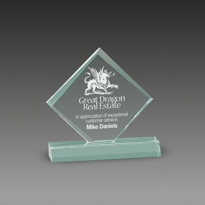 Corporate Diamond Jewel Bevel Award (4½"x5")