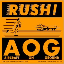 Rush AOG Matte Paper Labels - 4" x 4"