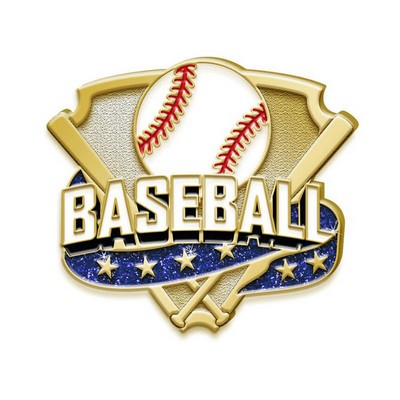 Custom Design Die Struck Soft Enamel Baseball Trading Lapel Pins 2 1/4"