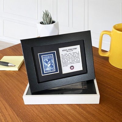 Framed Stamp Gift/Award Celebrating the Steel Industry