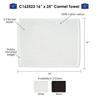 Carmel Towels Golf Towel with Grommet and Hook (2.3lb)