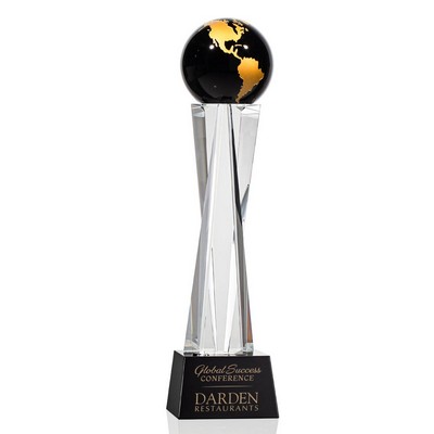 Havant Globe Award - Black/Gold 13"