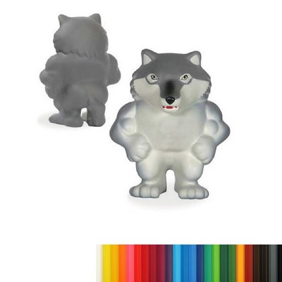 Wolf Mascot Shaped Stress Reliever