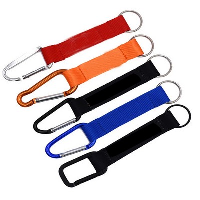 Polyester Strap Keychain w/Carabiner