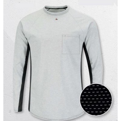 FR Two-Tone Base Layer Long Sleeve Shirt w/Concealed Chest Pocket