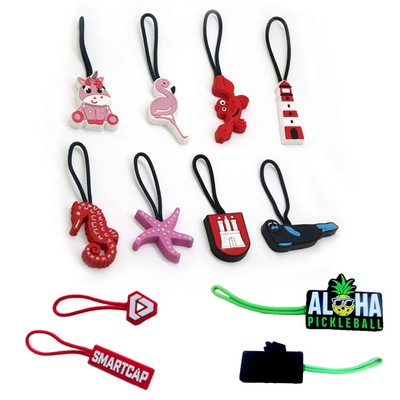 Custom PVC Zipper Pull With Cord