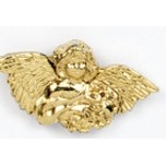 Angel Playing Instrument Stock Casting Lapel Pin