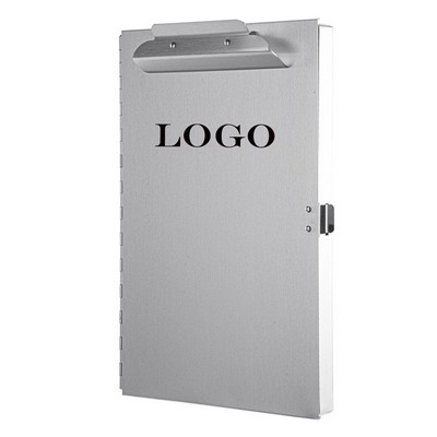 Durable Side Opening Aluminum Clipboard w/ Storage