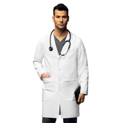 WonderWink® 38'' Slate Men's Long Lab Coat