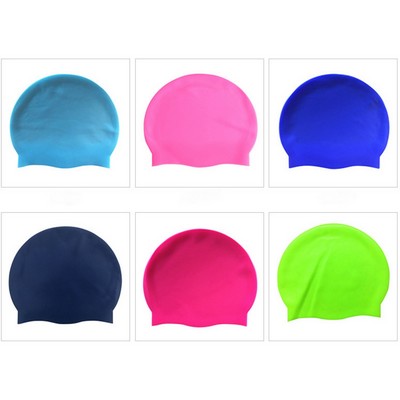 Swim Caps, Silicone Waterproof Comfy Bathing Cap Swimming Hat