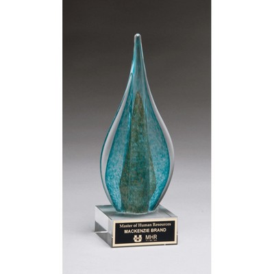 Flame Art Glass, 4.375" W x 11.5" H