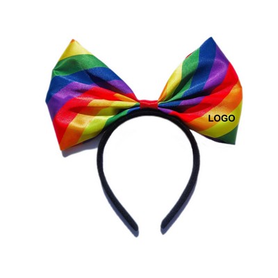 Rainbow Bowknot Headband (direct import)