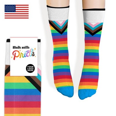 Pride Socks - Rainbow Socks with Full Pride Flag