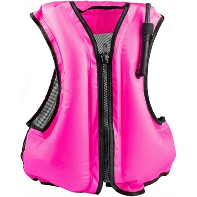 Portable Inflatable Jacket Swim Vest