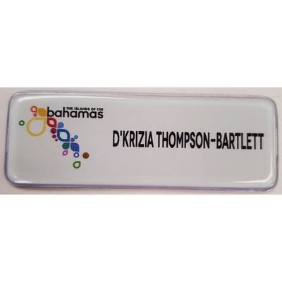 BubbleLenz 1"x3" Logo & up to 3 Lines of Imprinting