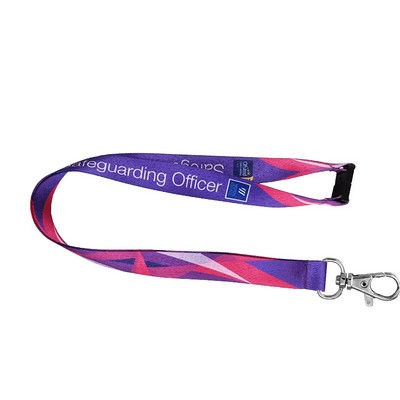 5/8" Full Color heavy duty lanyards w/safety release