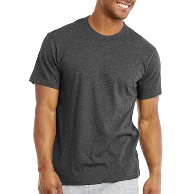 Men's Crew Neck T-Shirts - Medium, Charcoal Grey (Case of 10)