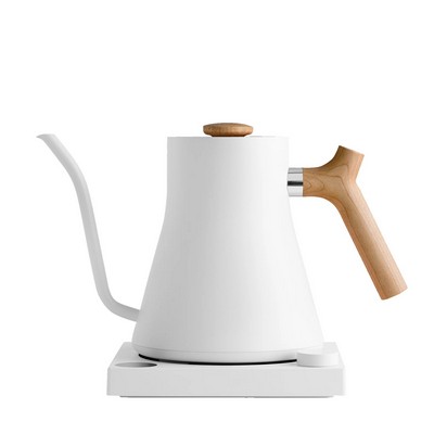 0.9L Matte White/Maple Stagg EKG Electric Kettle