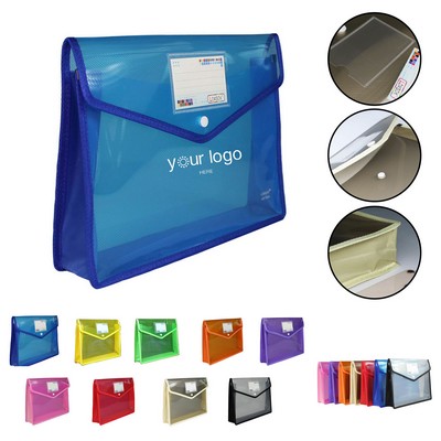 Transparent A4 Document File Folders Bag