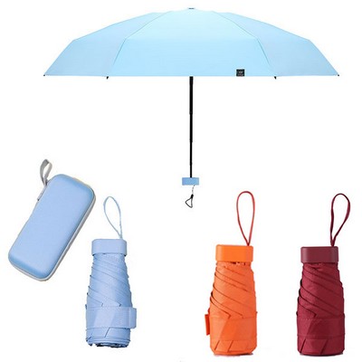 Mini Travel Sun Umbrella with Case