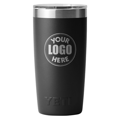 YETI Rambler 10 OZ Tumbler w/ Magslider Lid - Laser Engraved