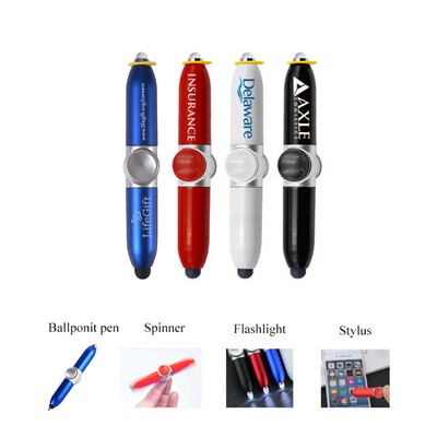 Spinner Fidget Pen with Stylus