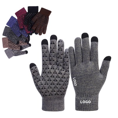 Anti-slip Silicone Printed Touch Gloves