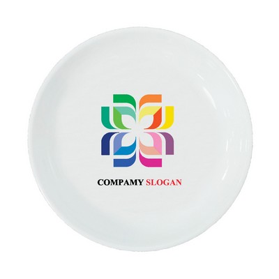 8inch White Melamine Flat Dinner Plate